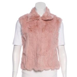Real fur vest, New with tags, Andrienne Landau